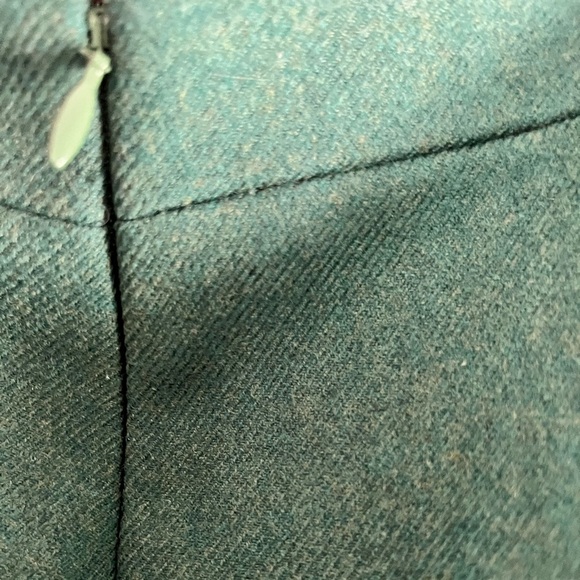 J Crew Skirt Women 0 Green Wool NO. 2 Pencil Ladies Lined Classic Fall Autumn - Picture 4 of 8